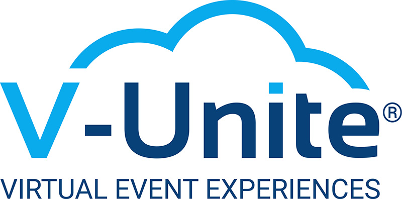 V-Unite virtual event experiences logo