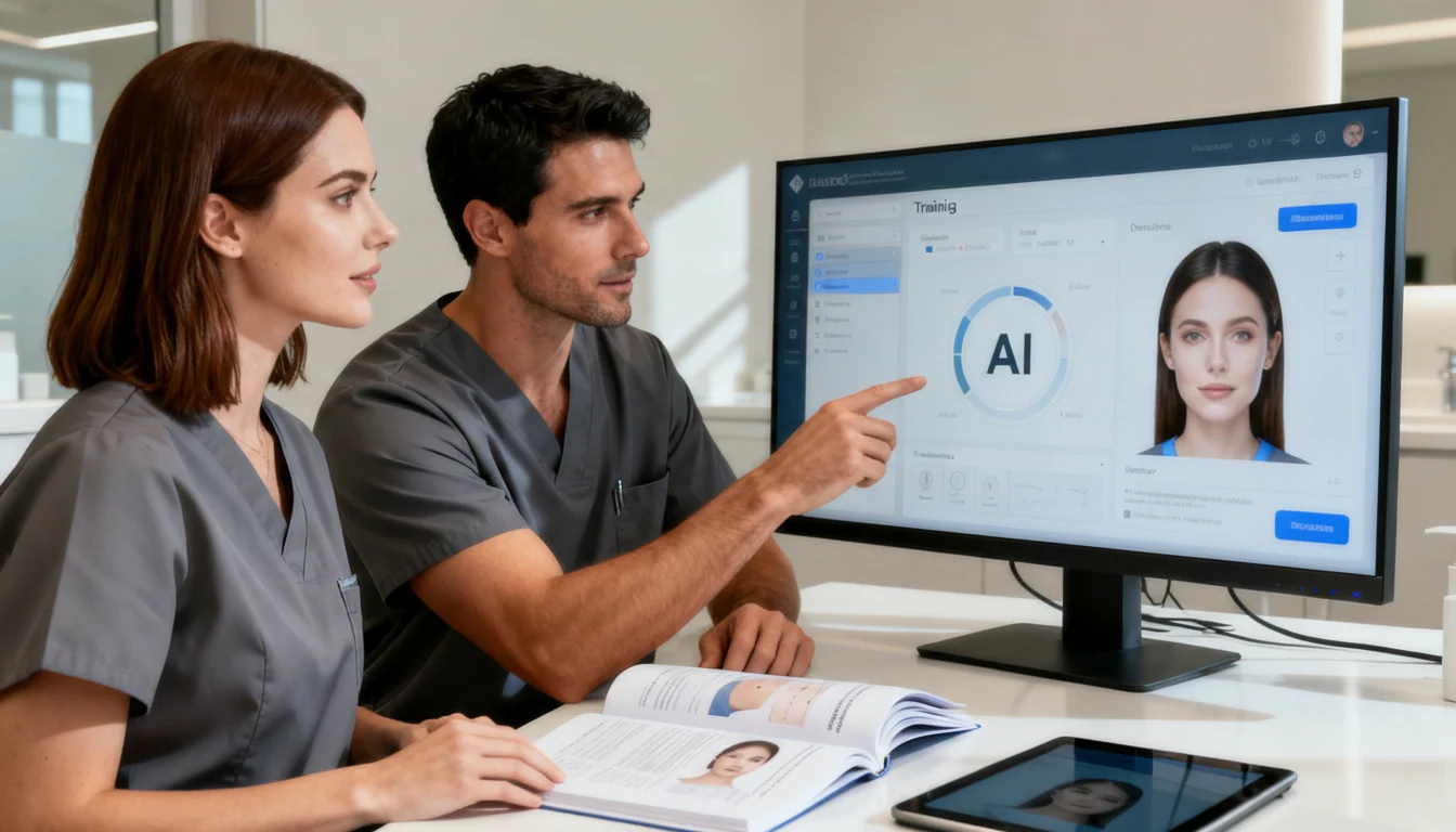 Medspa Staff doing AI Training